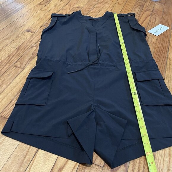 Athleta Black Sutton Romper Size 4 - Picture 4 of 7